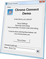 Chrono Connect Demo Screen